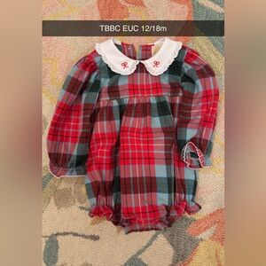 The Beaufort Bonnet Company Red and Blue Plaid One Piece